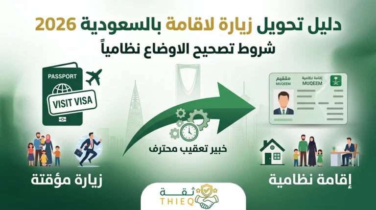 تحويل زيارة لاقامة بالسعودية